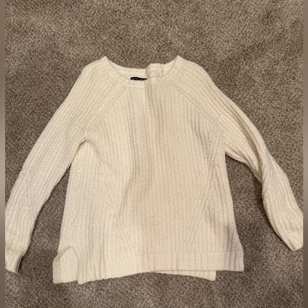 American Eagle Outfitters Cream Sweater